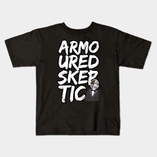 Armoured Skeptic Graphiti (White) Kids T-Shirt